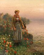 Daniel Ridgeway Knight Maria, By the Seine china oil painting artist